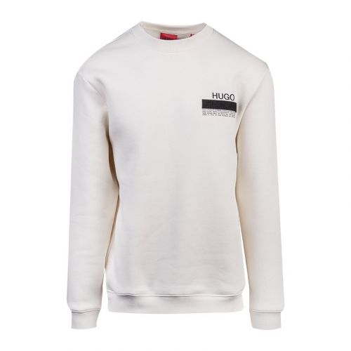 Mens Natural Dinmare Sweat Top 100088 by HUGO from Hurleys