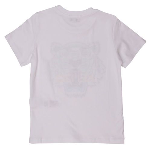 Boys White Tiger 5 S/s Tee Shirt 70802 by Kenzo from Hurleys