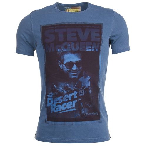 Steve McQueen™ Collection Mens Dark Chambray Desert S/s Tee Shirt 71547 by Barbour from Hurleys