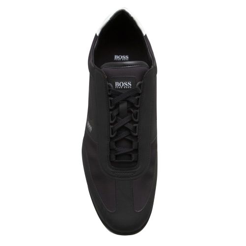 Mens Black Saturn_Lowp Nylon Trainers 88717 by BOSS from Hurleys