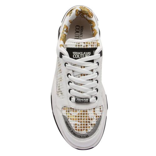 Mens White Baroque Trim Chunky Trainers 83666 by Versace Jeans Couture from Hurleys