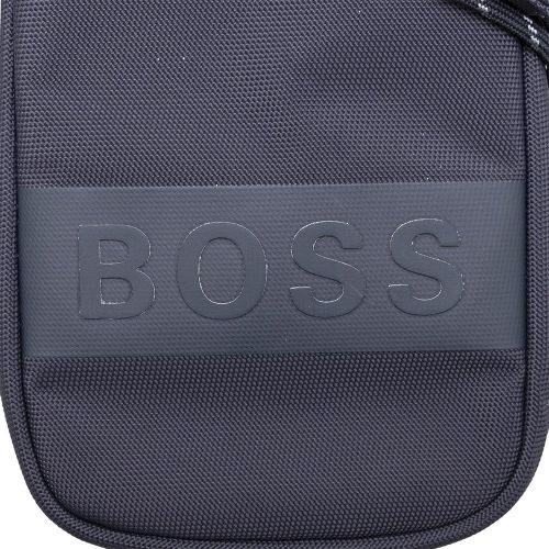 Mens Dark Blue Magnified B Neck Pouch 99780 by BOSS from Hurleys