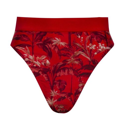 Womens Dark Red Frayiia Printed Bikini Pants 89093 by Ted Baker from Hurleys