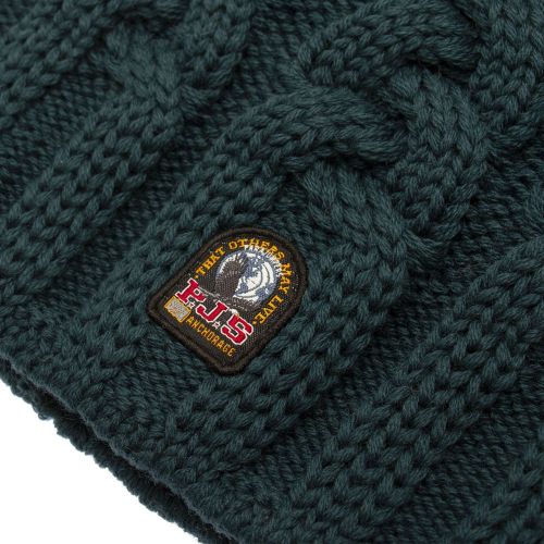 Girls Bottle Green Cable Hat 90952 by Parajumpers from Hurleys