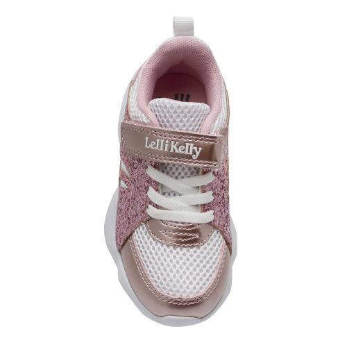 Girls White/Pink Callie Wings Trainers (26-35) 87419 by Lelli Kelly from Hurleys