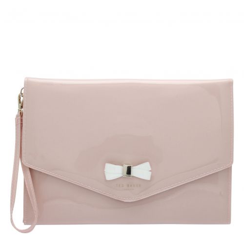 Womens Dusky Pink Canei Bow Envelope Clutch 80235 by Ted Baker from Hurleys