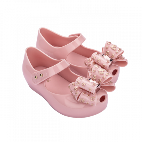 Girls Pink Mini Ultragirl Bow Shoes (4-9) 110901 by Mini Melissa from Hurleys