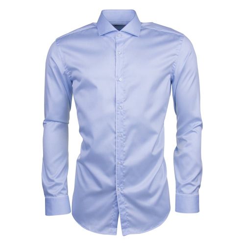 Mens Pastel Blue C-Jimmy Slim Fit L/s Shirt 6332 by HUGO from Hurleys