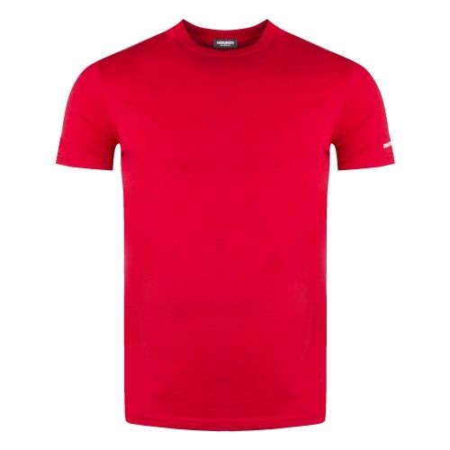 Mens Red Mel Logo Arm S/s T Shirt 31585 by Dsquared2 from Hurleys