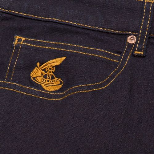 Anglomania Mens Blue Branded Slim Fit Jeans 29574 by Vivienne Westwood from Hurleys