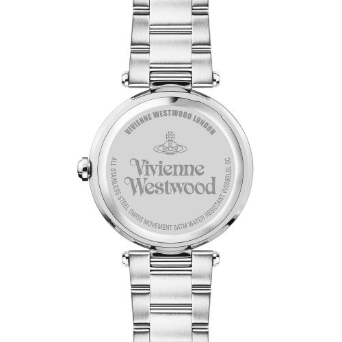 Womens Silver/Blue Mother of Pearl Montagu Bracelet Watch 44358 by Vivienne Westwood from Hurleys