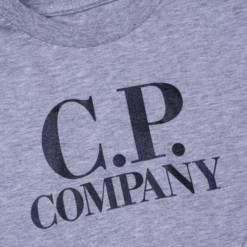 Boys Grey Melange Back Print L/s Tee Shirt 63577 by C.P. Company Undersixteen from Hurleys