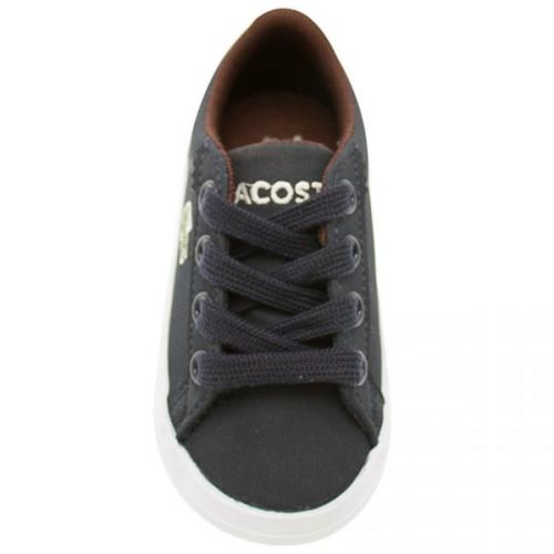Infant Navy Lerond Trainers (3-9) 19095 by Lacoste from Hurleys