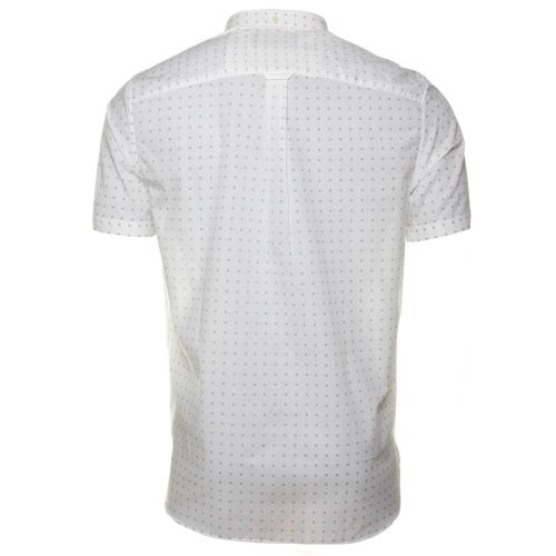 Mens White Square Dot Print S/s Shirt 56600 by Lyle & Scott from Hurleys