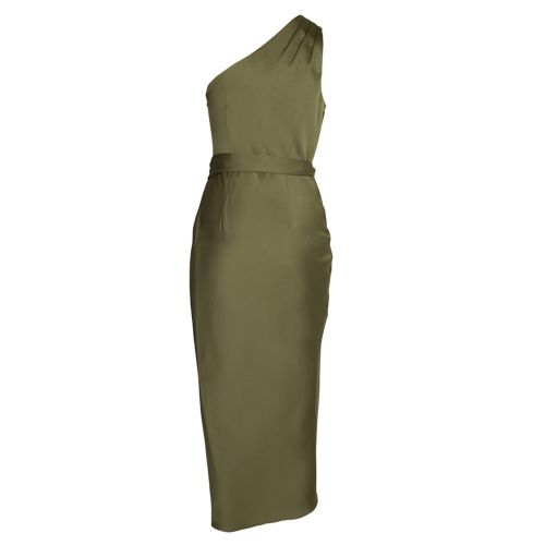 Womens Khaki Gabie Drape Midi Dress 37527 by Ted Baker from Hurleys