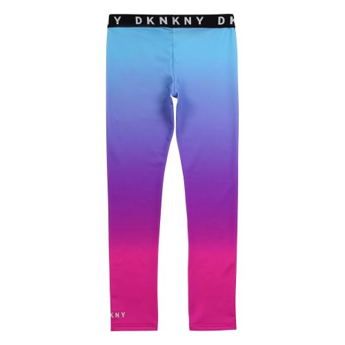 Girls Pink/Blue Ombre Leggings 55838 by DKNY from Hurleys