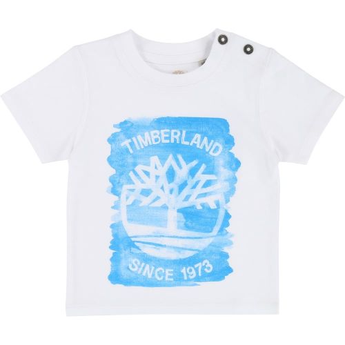 Boys Blue Branded Tree S/s T Shirt 19582 by Timberland from Hurleys