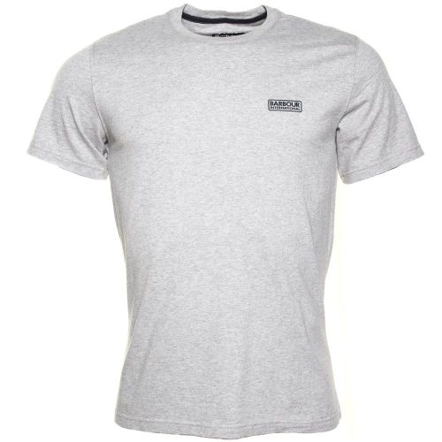 Mens Grey Marl International Small Logo S/s Tee Shirt 70961 by Barbour International from Hurleys