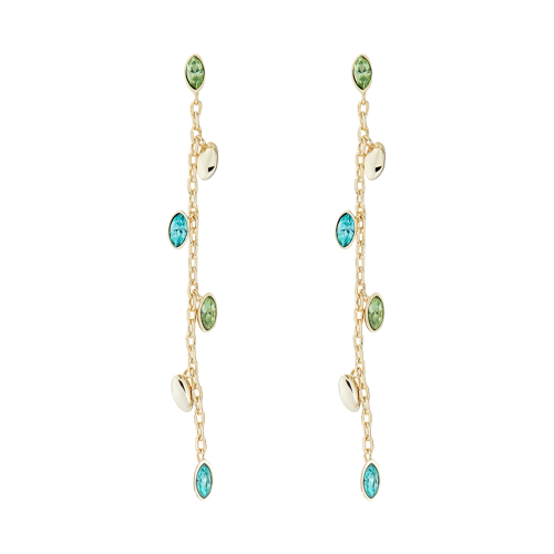 Womens Gold/Green Craysha Crystal Vine Earrings 86054 by Ted Baker from Hurleys