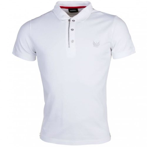 Mens White T-Kalar-Em S/s Polo Shirt 17800 by Diesel from Hurleys