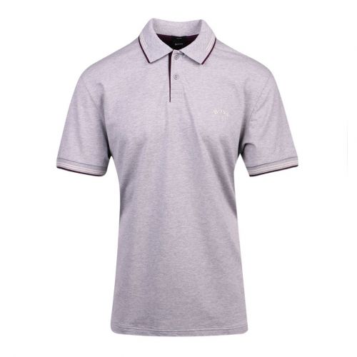 Athleisure Mens Grey Paul Curved Slim Fit S/s Polo Shirt 100752 by BOSS from Hurleys