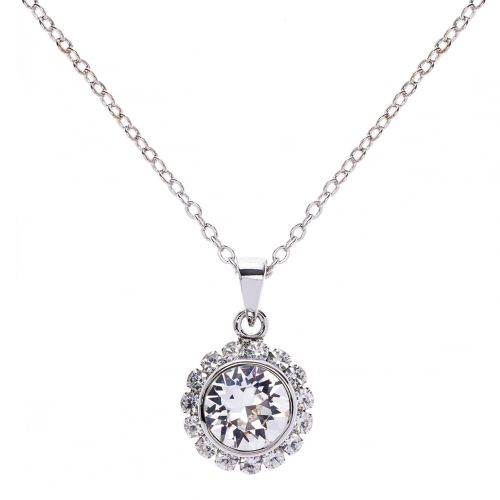 Womens Silver Sela Crystal Pendant Necklace 33132 by Ted Baker from Hurleys