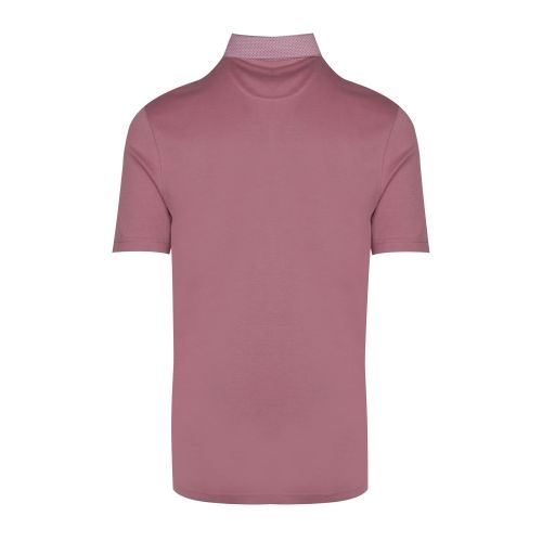Mens Pink Aslam Woven Collar S/s Polo Shirt 43886 by Ted Baker from Hurleys