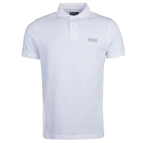 Mens White Essential S/s Polo Shirt 17754 by Barbour International from Hurleys