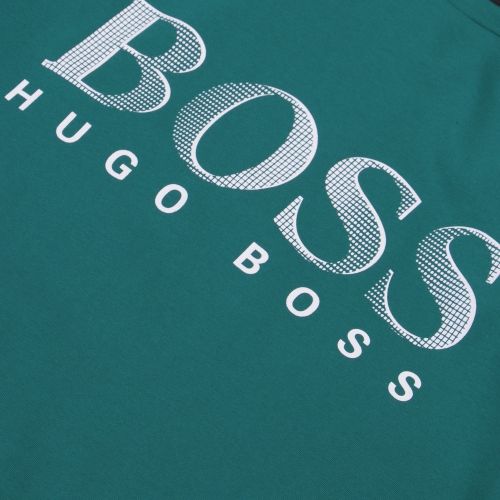 Mens Emerald Green Big Logo Beach Regular Fit S/s T Shirt 42785 by BOSS from Hurleys