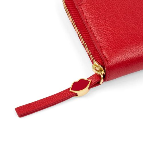 Womens Red Cupids Bow Continental Purse 11839 by Lulu Guinness from Hurleys