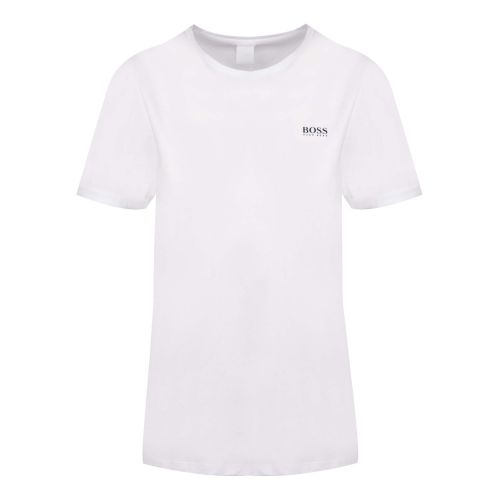 Casual Womens White Tesolid S/s T Shirt 56863 by BOSS from Hurleys