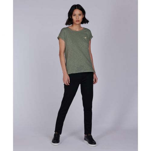 Womens Army Green Qualify S/s T Shirt 83028 by Barbour International from Hurleys
