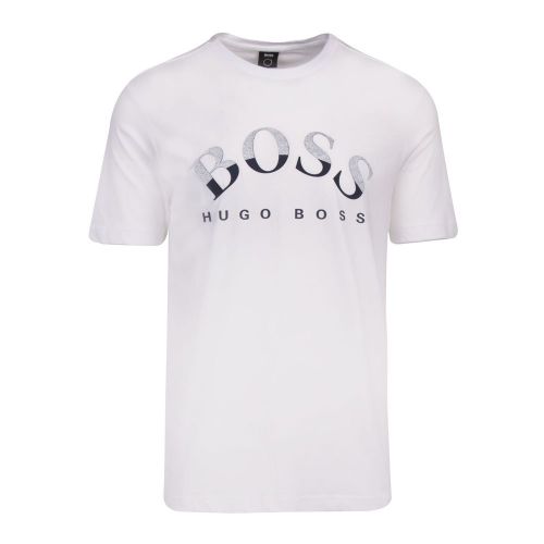Mens White Tee 1 Logo S/s T Shirt 95549 by BOSS from Hurleys