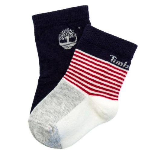 Baby Red 2 Pack Socks (17-27) 65558 by Timberland from Hurleys
