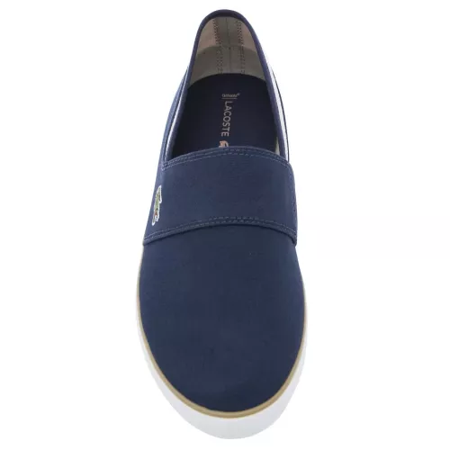 Mens Navy Marice Canvas Slip-Ons 27932 by Lacoste from Hurleys