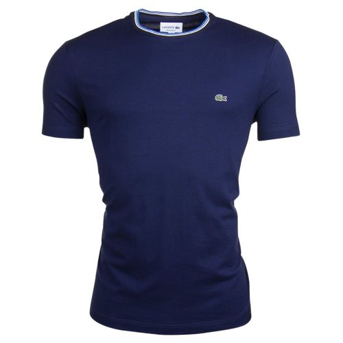 Mens Navy Regular Fit S/s T Shirt 14738 by Lacoste from Hurleys