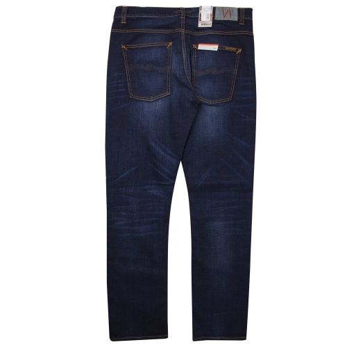 Mens Dark Deep Worn  Dude Dan Regular Fit Jeans 26131 by Nudie Jeans Co from Hurleys