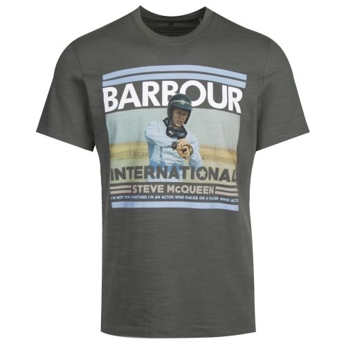 Steve McQueen™ Collection Mens Washed Khaki Time S/s T Shirt 38845 by Barbour from Hurleys