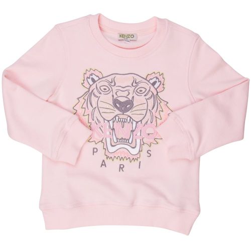 Girls Pink Tiger 10 Sweat Top 71072 by Kenzo from Hurleys