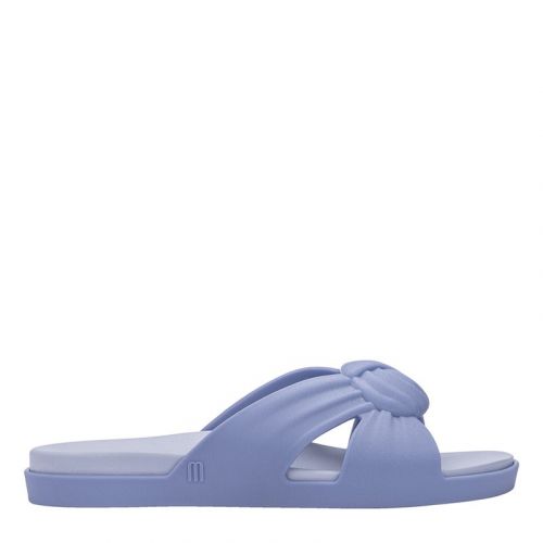 Womens Blue Plush Knot Slides 103642 by Melissa from Hurleys