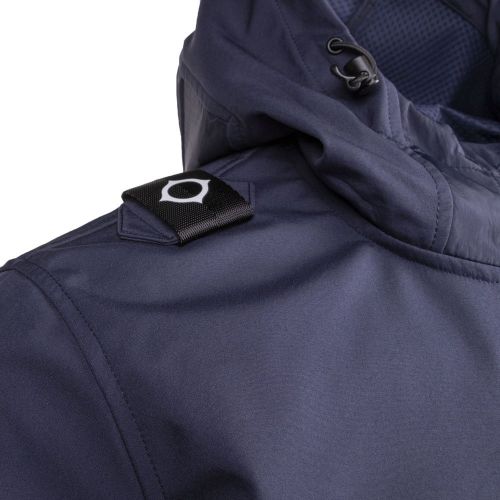 Mens Dark Navy Softshell Zip Through Hooded Jacket 97650 by MA.STRUM from Hurleys