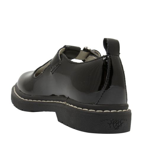 Girls Black Patent Jennifer T-Bar Hearts Shoes (26-34) 75067 by Lelli Kelly from Hurleys