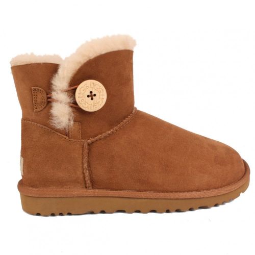 Australia Mini Bailey Button Boots in Chestnut 27371 by UGG from Hurleys
