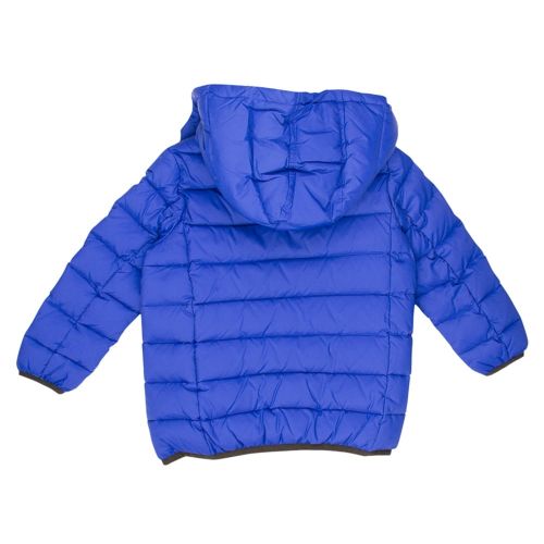 Boys Blue Hooded Puffer Jacket 11551 by Armani Junior from Hurleys