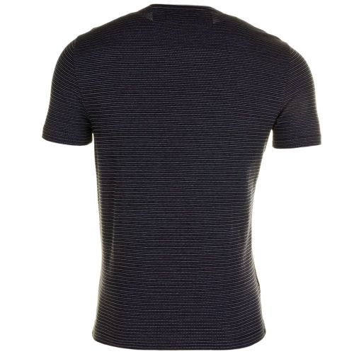 Mens Black Engineered Stripe S/s Tee Shirt 61692 by Original Penguin from Hurleys