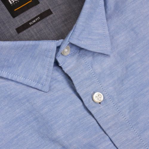 Casual Mens Open Blue Cattitude_1 S/s Shirt 21995 by BOSS from Hurleys