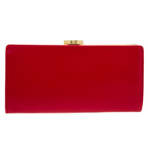 Womens Red Polished Leather Flat Frame Purse 66628 by Lulu Guinness from Hurleys