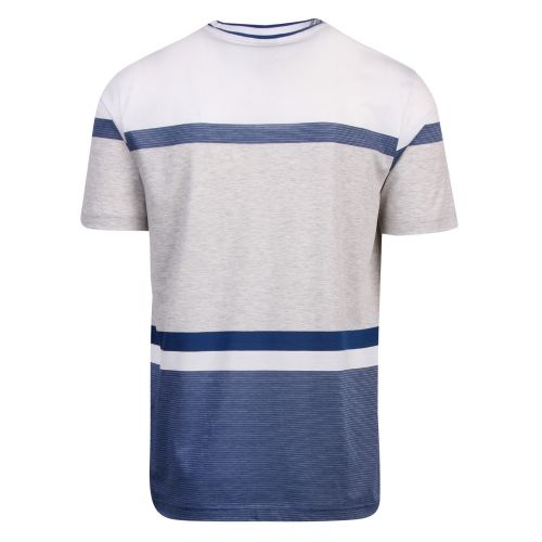 Athleisure Mens Blue Tee 8 Colourblock S/s T Shirt 57041 by BOSS from Hurleys