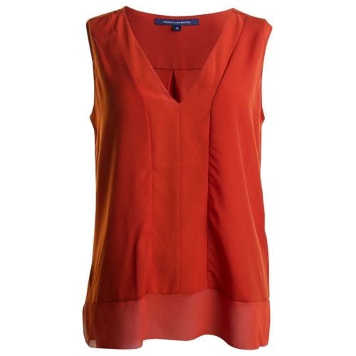 Womens Copper Coin Classic Crepe Light Vest Top 15289 by French Connection from Hurleys