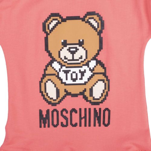 Girls Strawberry Pixel Toy Frill S/s T Shirt 101227 by Moschino from Hurleys